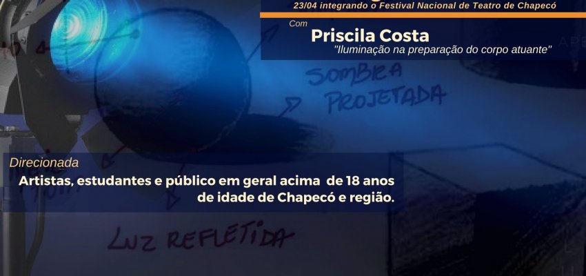 Edital das Linguagens: Oficina gratuita de ilumina&ccedil;&atilde;o c&ecirc;nica