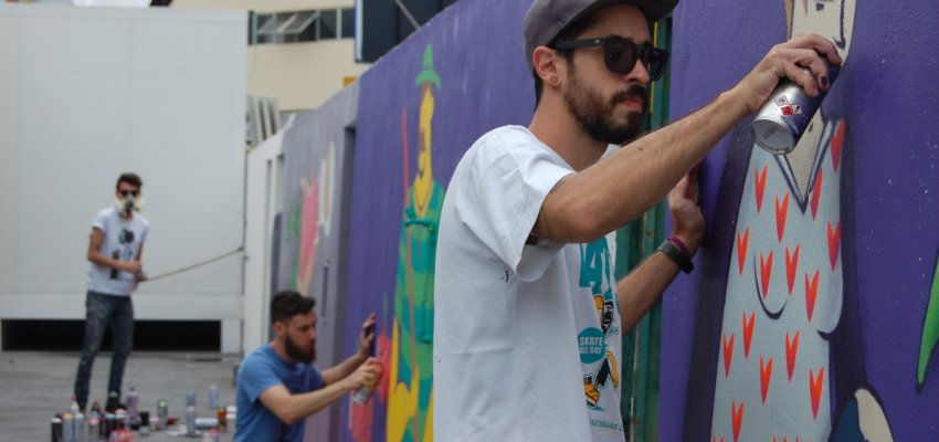 Grafitagem é uma das atrações artísticas da EFAPI 2017