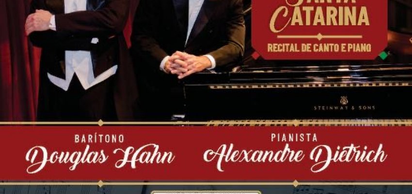 Chapecó recebe recital de canto e piano "Os quatro cantos de Santa Catarina"