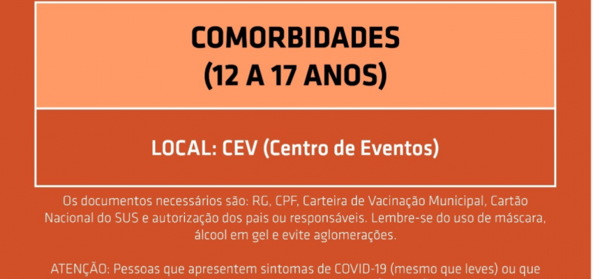 Chapecó abre vacinação para adolescentes