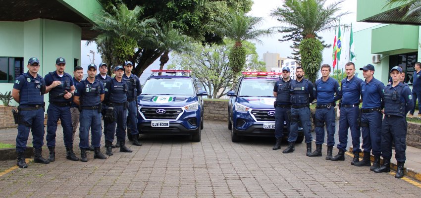 Guarda Municipal recebe novos veículos e armamento