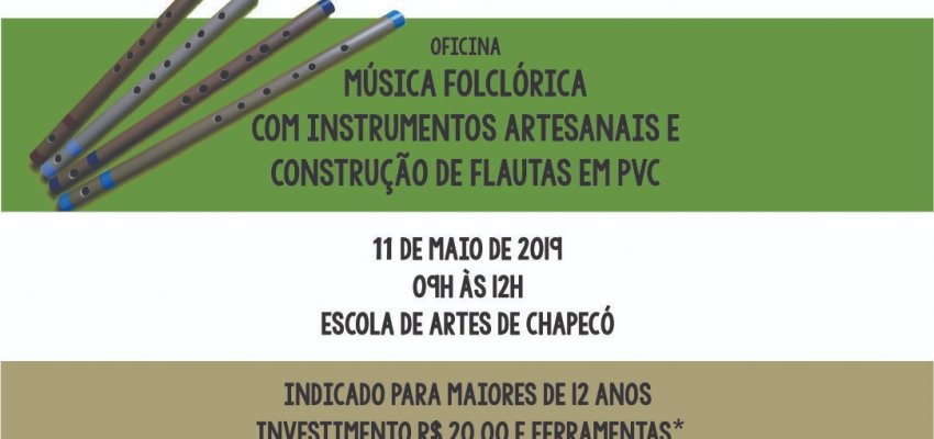 Escola de Artes oferece oficina de música folclórica 
