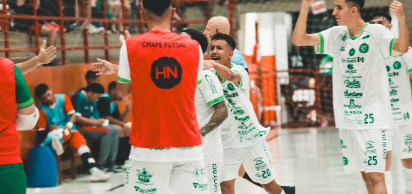 Com grande p&uacute;blico, Prefeitura de Chapec&oacute;/Chapecoense Futsal/Unoesc vence a terceira na S&eacute;rie Prata