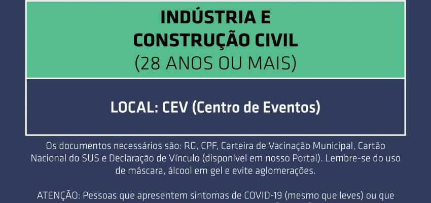 Novo agendamento aberto para ind&uacute;strias e constru&ccedil;&atilde;o civil