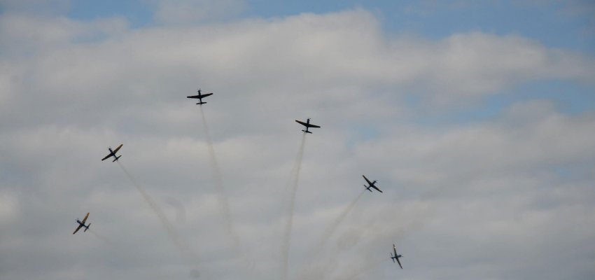 Apresenta&ccedil;&atilde;o da Esquadrilha da Fuma&ccedil;a em Chapec&oacute;