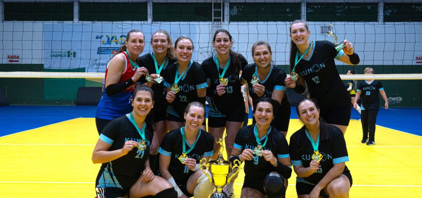 Kumon conquista o t&iacute;tulo do Municipal de Voleibol Feminino