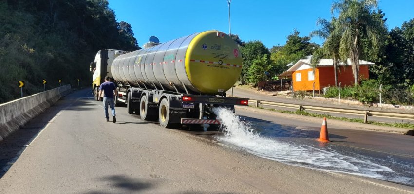 Ação conjunta promove manutenção e limpeza na SC 480