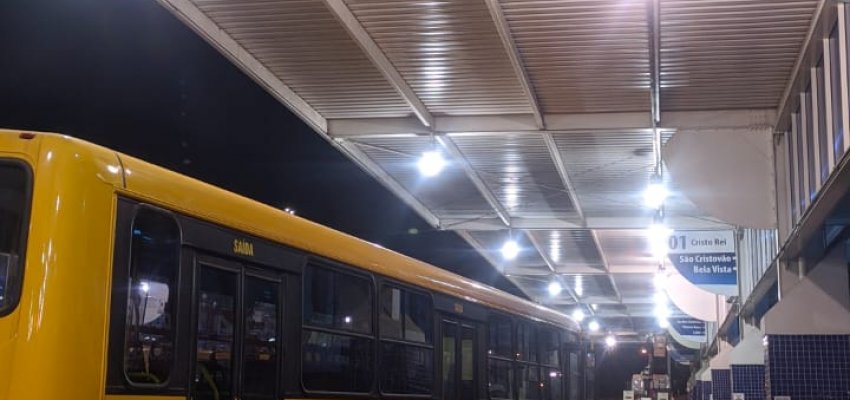 Terminal Urbano de Transporte Coletivo Patrãozinho, recebe nova iluminação
