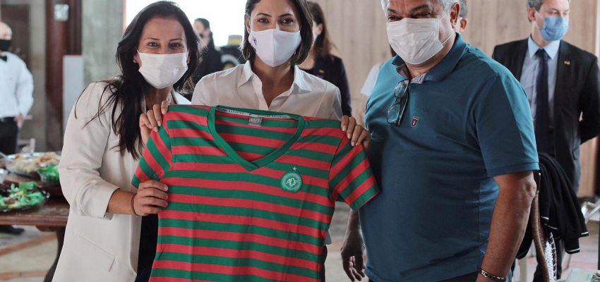 Primeira Dama Michelle Bolsonaro almoça com prefeito João Rodrigues