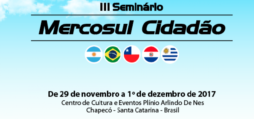 Programa&ccedil;&atilde;o Oficial do III Mercosul Cidad&atilde;o