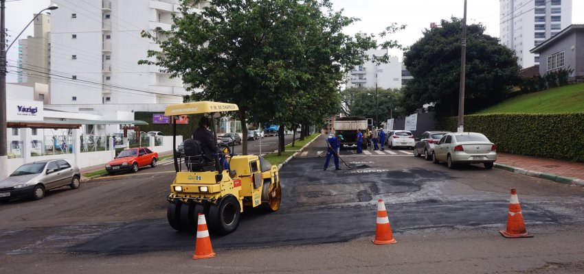 Cronograma semanal de ações de infraestrutura no Município