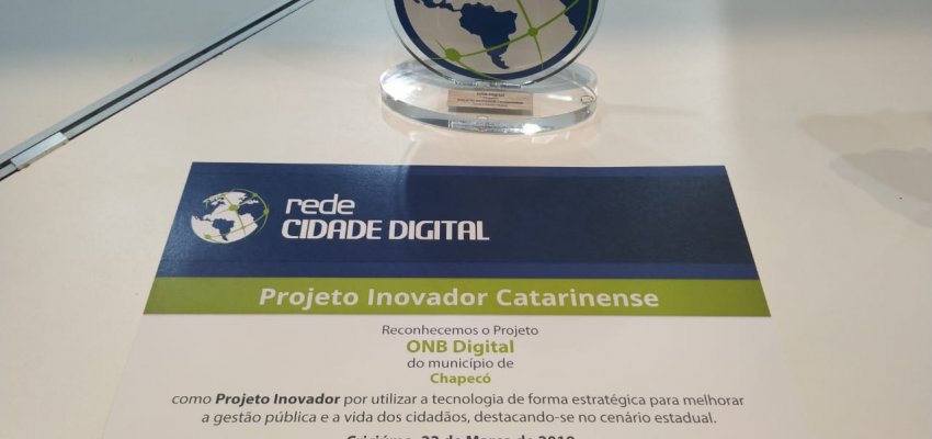 ONB Digital conquista mais um Prêmio como Projeto Inovador de SC