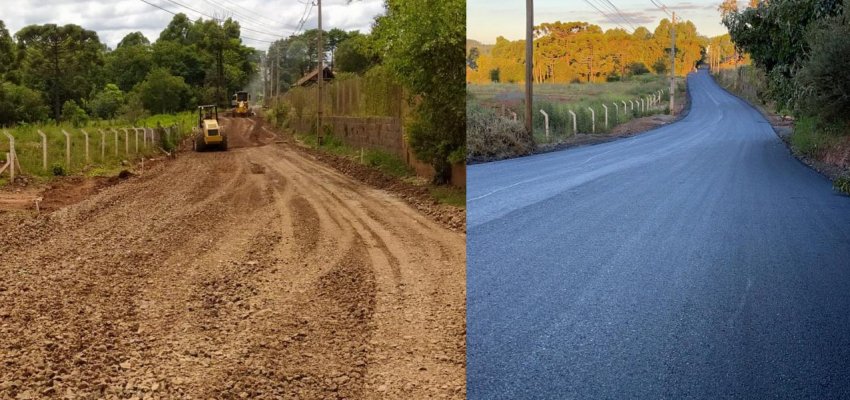 Mais de 10 quilômetros já pavimentados na Operação Tapete Preto