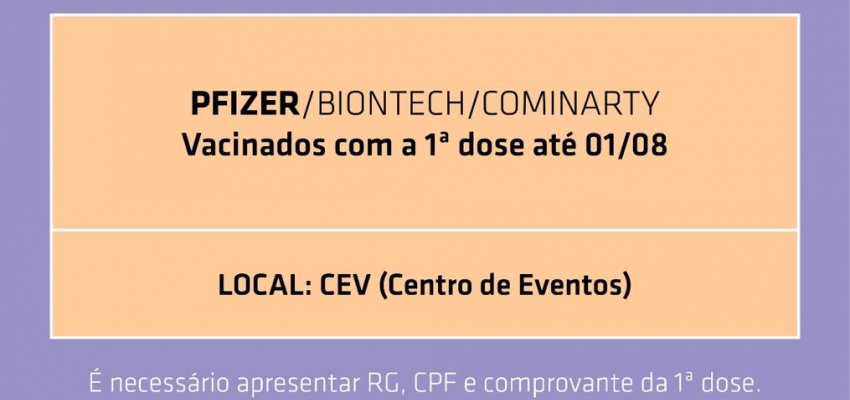 Vacinação tem segunda dose à noite e reforço