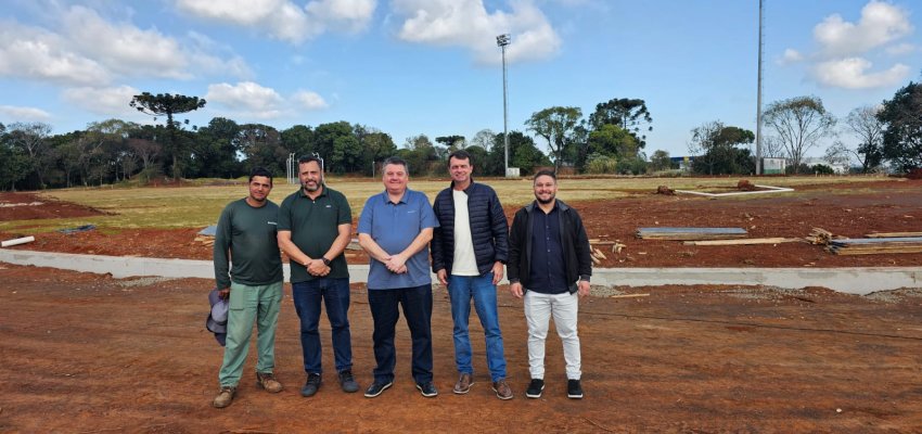 Obras da pista sintética de Atletismo do Verdão estão em andamento