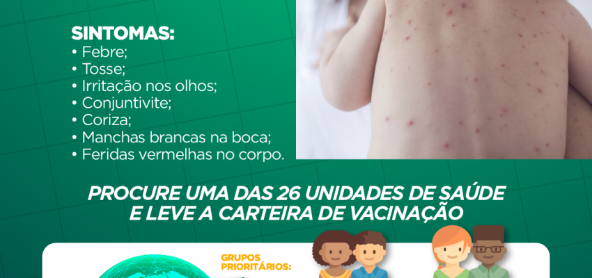Sábado é Dia D de vacinação contra o Sarampo