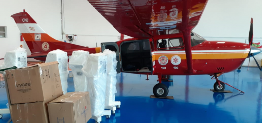 Cinco novos respiradores a caminho de Chapecó