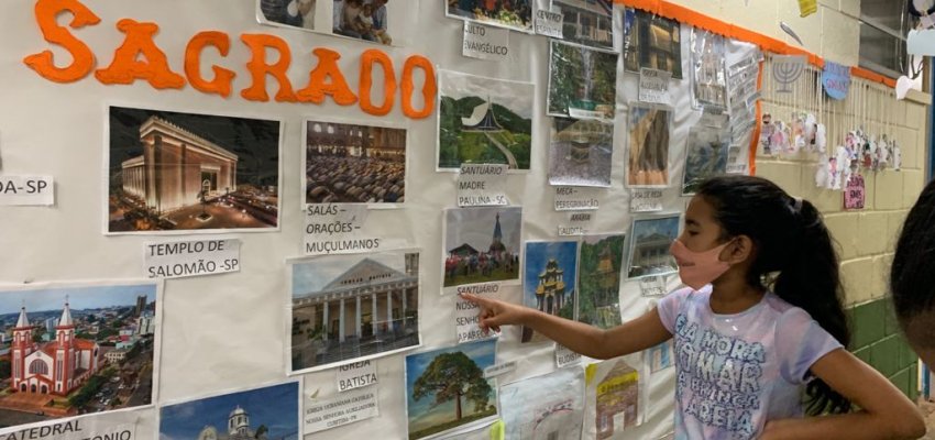 Alunos do municípios refletem sobre espaços sagrados