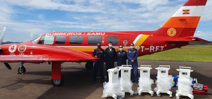 Respiradores novos já estão no Hospital Regional do Oeste
