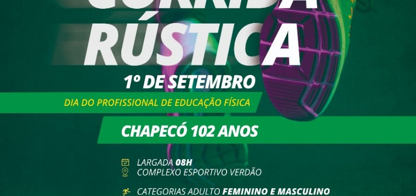 Corrida Rústica de Chapecó com inscrições abertas