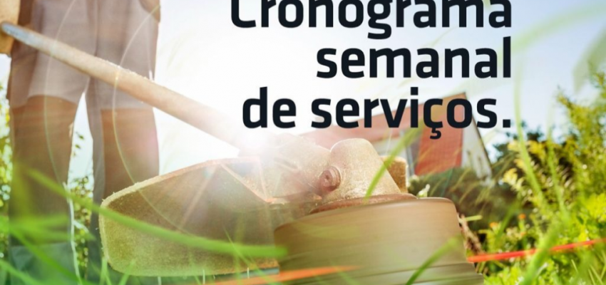 Secretaria de Infraestrutura divulga cronograma de serviços