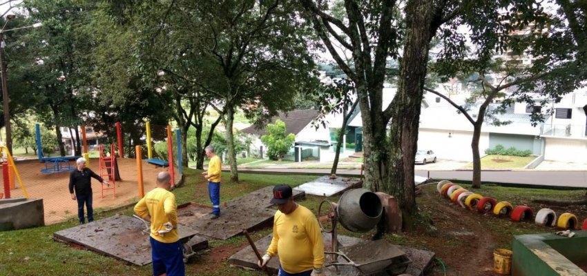 Cronograma semanal de ações de infraestrutura nos Bairros, Interior e Escolas do Município