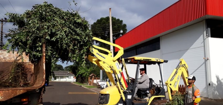 Cronograma semanal de ações de infraestrutura nos Bairros, Interior e Escolas do Município