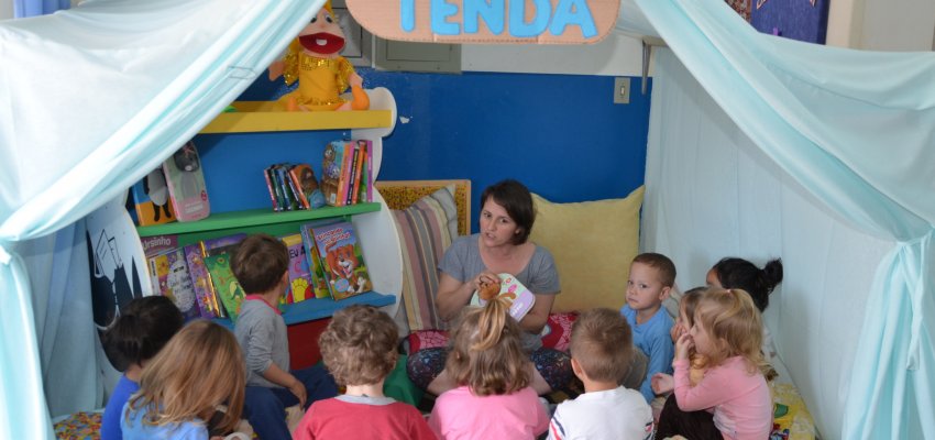 Educação Infantil: Projeto estimula momentos de leitura.