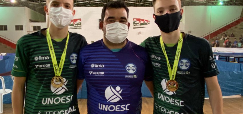 Tênis de Mesa de Chapecó conquista ouro nos Joguinhos