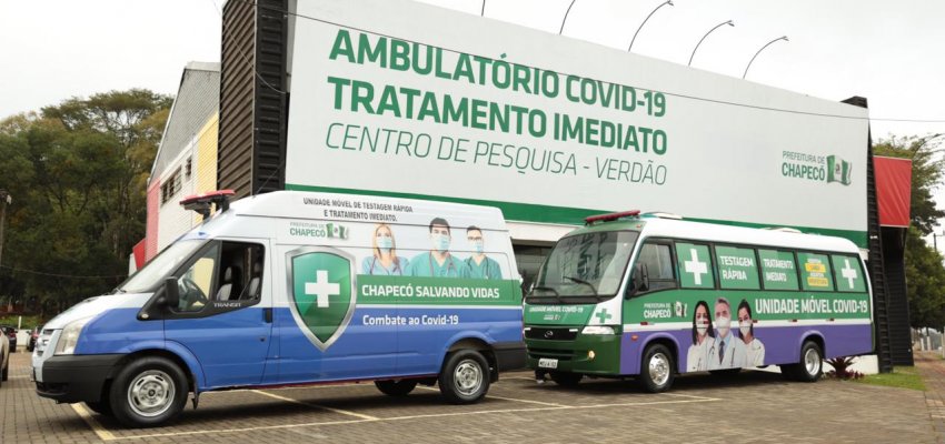Chapecó lança segunda unidade móvel contra a Covid