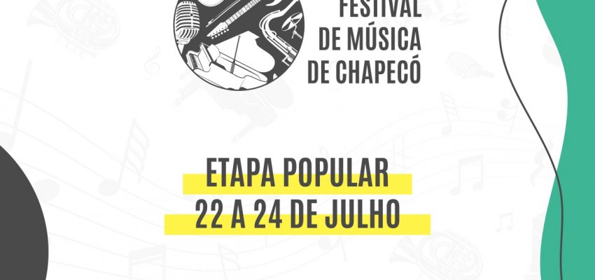 Inicia na quinta-feira a segunda etapa do Festival de Música de Chapecó