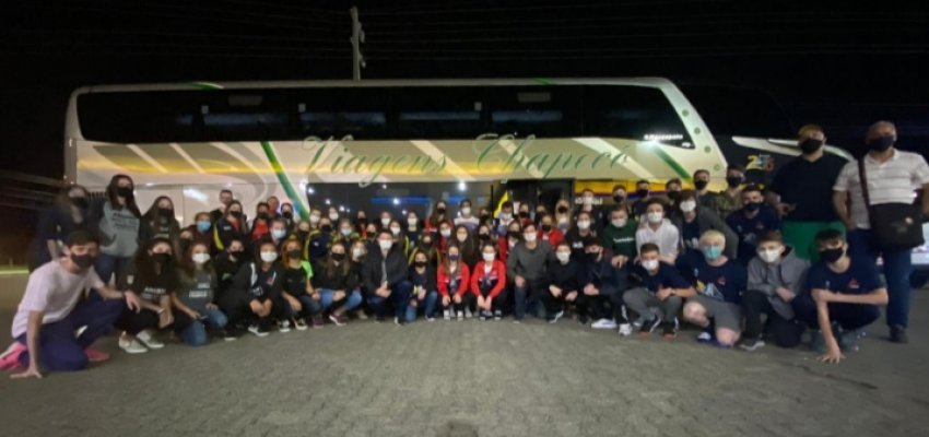 Delegação de Chapecó participa dos Jogos Escolares Brasileiros