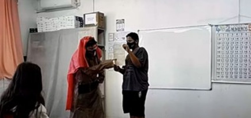 Encenação de problema matemático foi transmitida em escola municipal