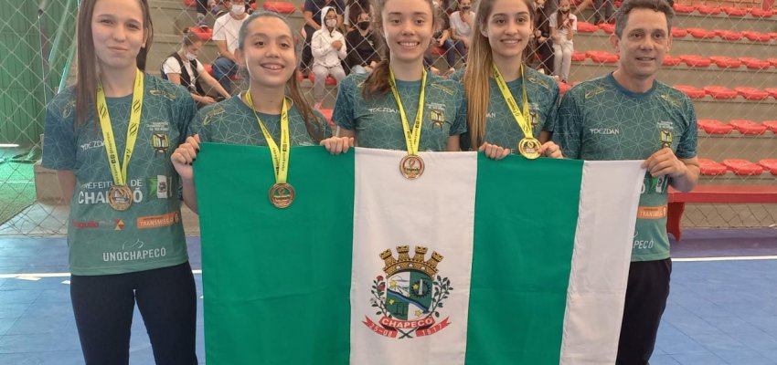 Taekwondo Feminino de Chapecó é campeão antecipado da Olesc e Joguinhos