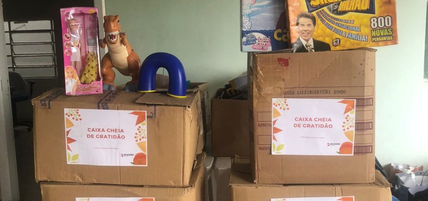Assistência Social recebe doações para crianças que estão no acolhimento