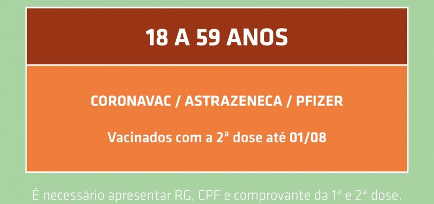 Chapecó altera data da dose de reforço e tem vacinação sem agendamento na UFFS e Vacimóvel