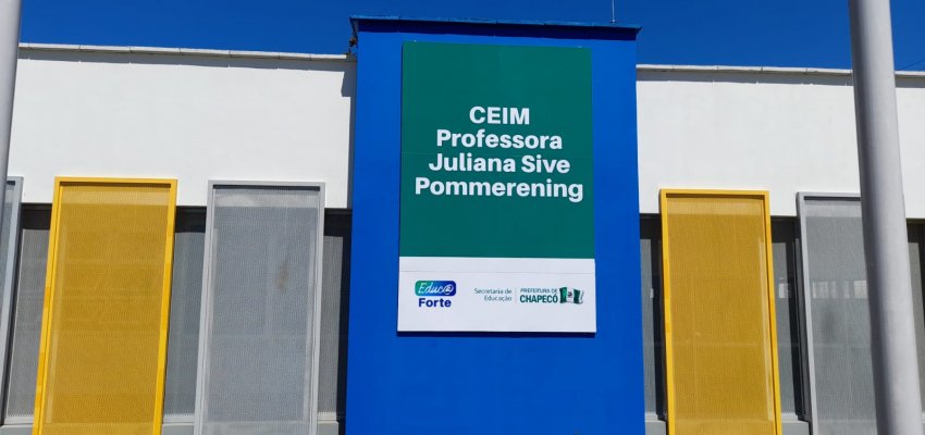 Inauguração de escola e centro infantil marca retorno às aulas em Chapecó