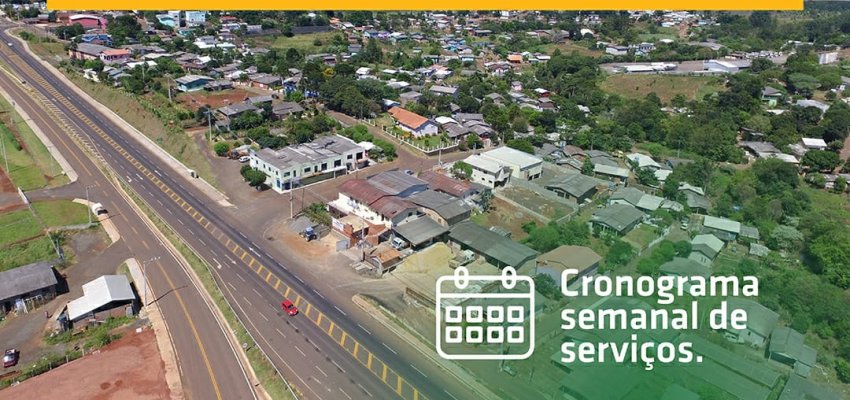 Cronograma semanal da Superintend&ecirc;ncia do Bormann e Goio-&Ecirc;n