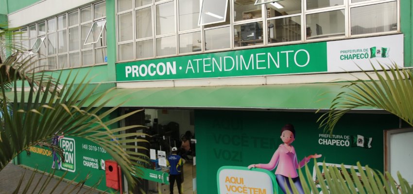Reclamações e mais 6 serviços do Procon podem ser feitos pela internet em Chapecó