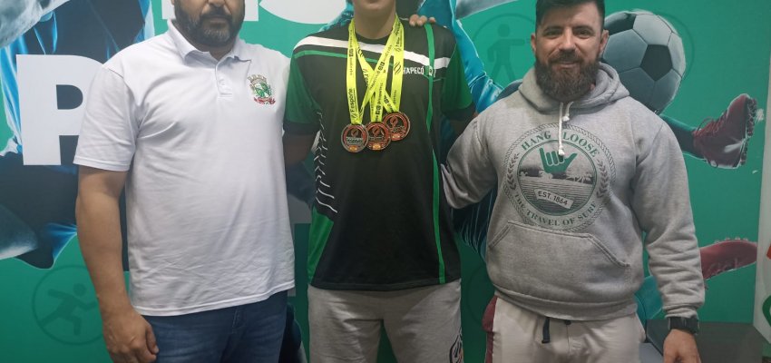 Atleta medalhista dos JESC visita a Funda&ccedil;&atilde;o de Esporte de Chapec&oacute;