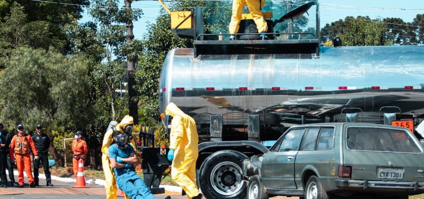 Defesa Civil realiza simulado de vazamento de g&aacute;s t&oacute;xico no Bormann
