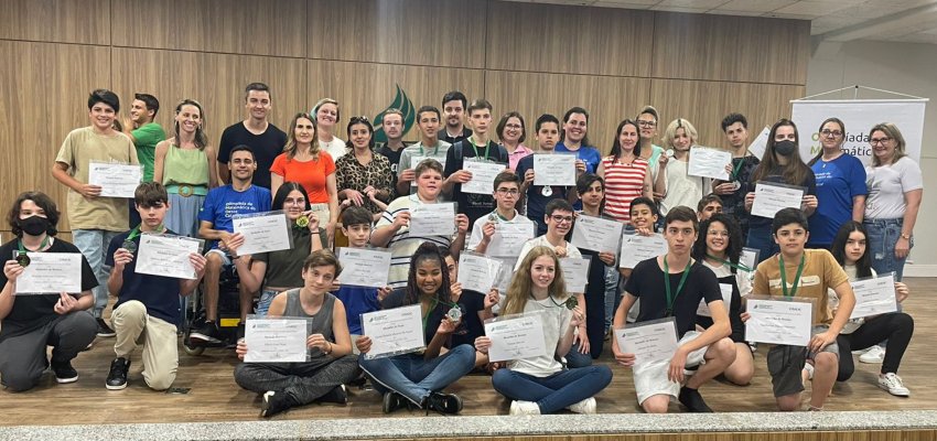 Rede Municipal conquista 35 medalhas na Olimpíada de Matemática do Oeste