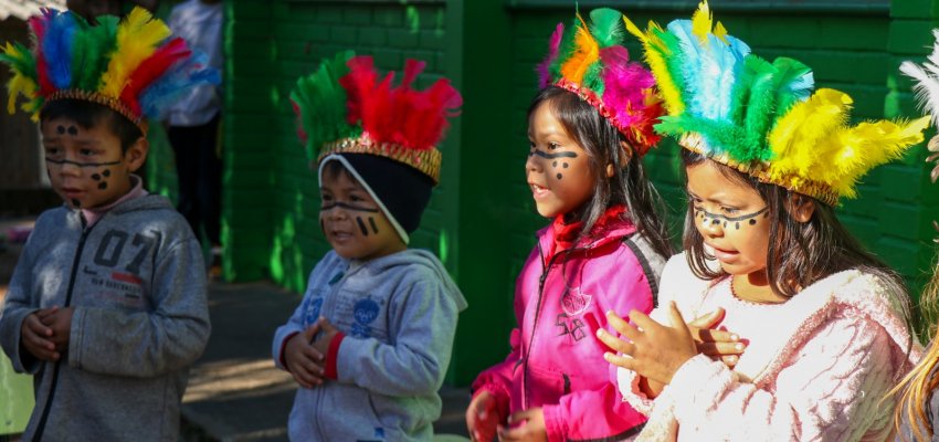 CEIM S&Atilde;PE TY K&Oacute; S&Iacute;  participa da XXII Semana Cultural Kaingang