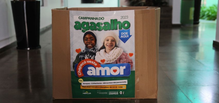 Drive Thru de arreda&ccedil;&atilde;o da Campanha do Agasalho ser&aacute; neste s&aacute;bado em Chapec&oacute;