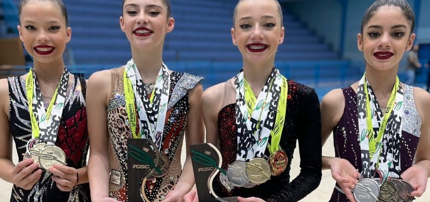 Gin&aacute;stica R&iacute;tmica de Chapec&oacute; &eacute; vice dos JESC
