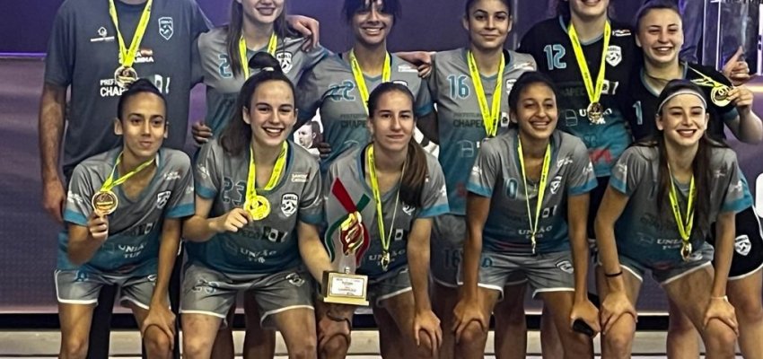 Futsal Feminino da Escola Lourdes Lago conquista o t&iacute;tulo dos JESC