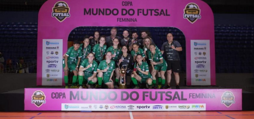 Equipe de futsal feminino de Chapec&oacute; &eacute; vice-campe&atilde; da Copa Mundo do Futsal