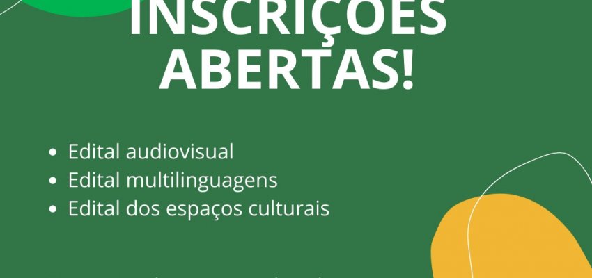 Abertas as inscri&ccedil;&otilde;es dos editais da Lei Paulo Gustavo em Chapec&oacute;