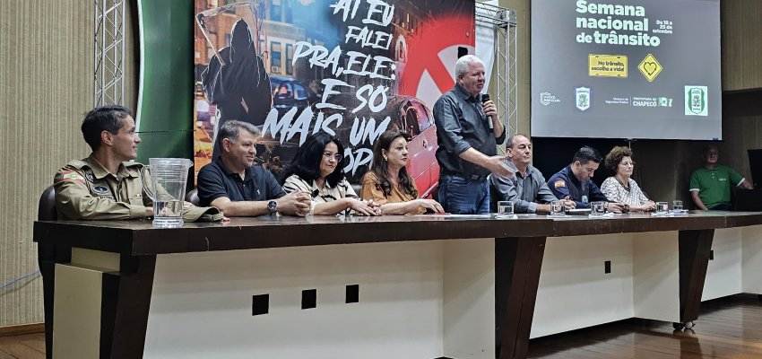Semana Nacional de Tr&acirc;nsito: "No tr&acirc;nsito escolha a vida" &eacute; o lema que mobiliza a cidade