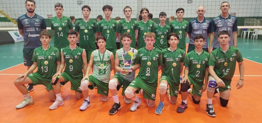 Equipe infantil de Voleibol Masculino vence Liga Oeste